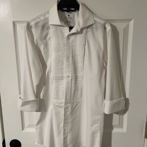 Ryan Seacrest Distinction White Dress Shirt Classic Formal